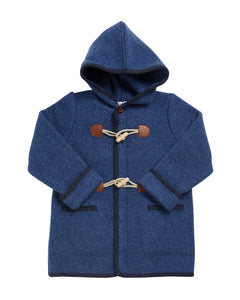 Boys or Girls Hooded Duffle Coat Blue