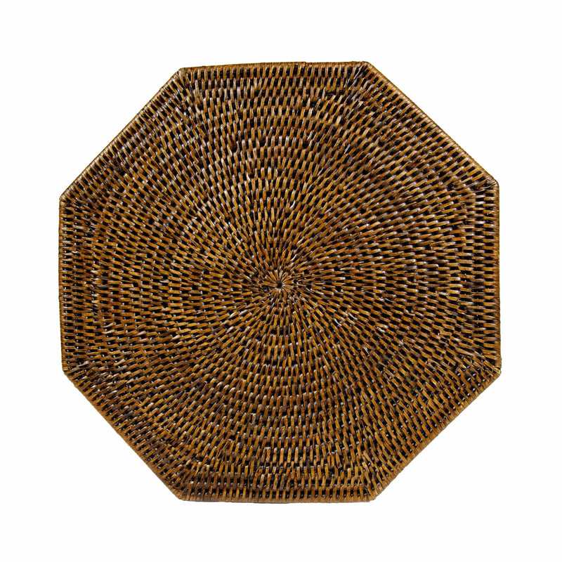 Rattan Octagonal Placemat in Natural