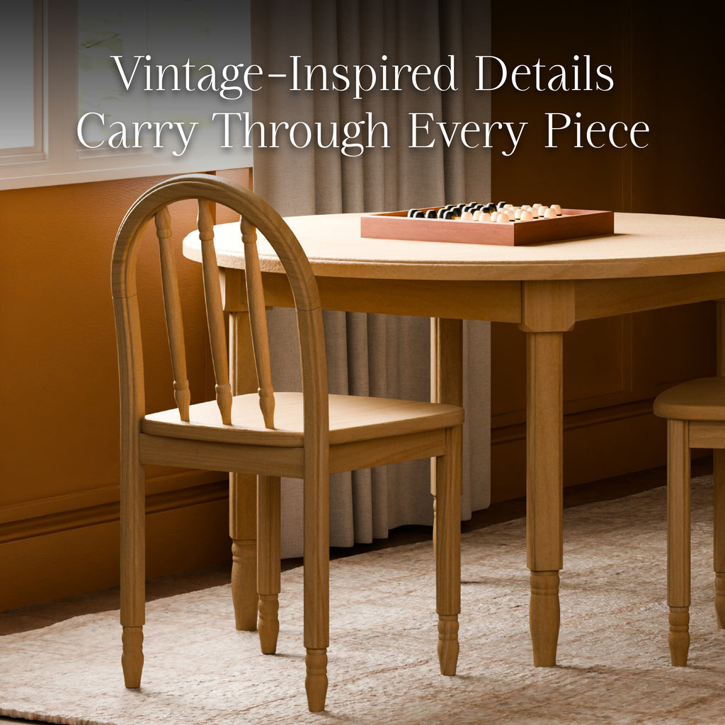 Liberty Play Table & Spindle Chairs Set in Honey
