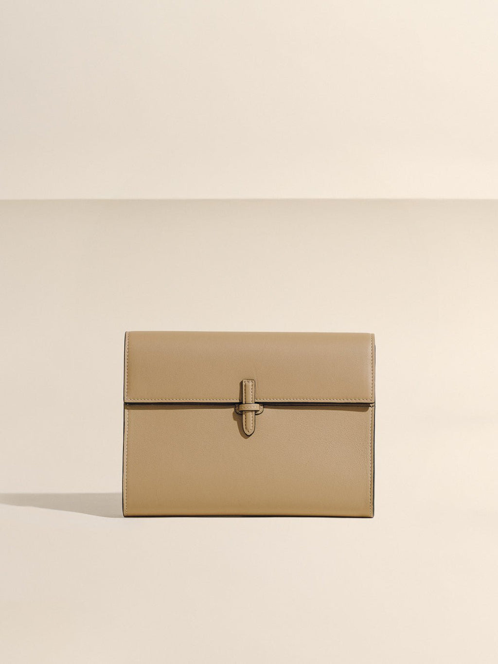 The Large Soft Clutch in Nappa Teal
