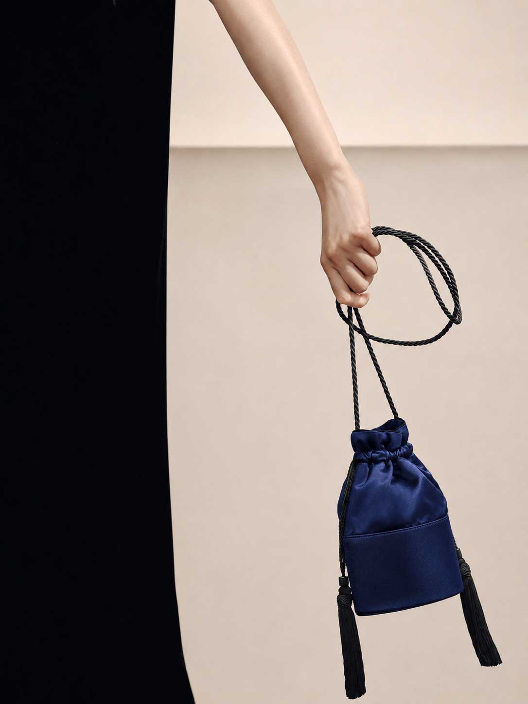 The Lola in Satin in Navy by Hunting Season