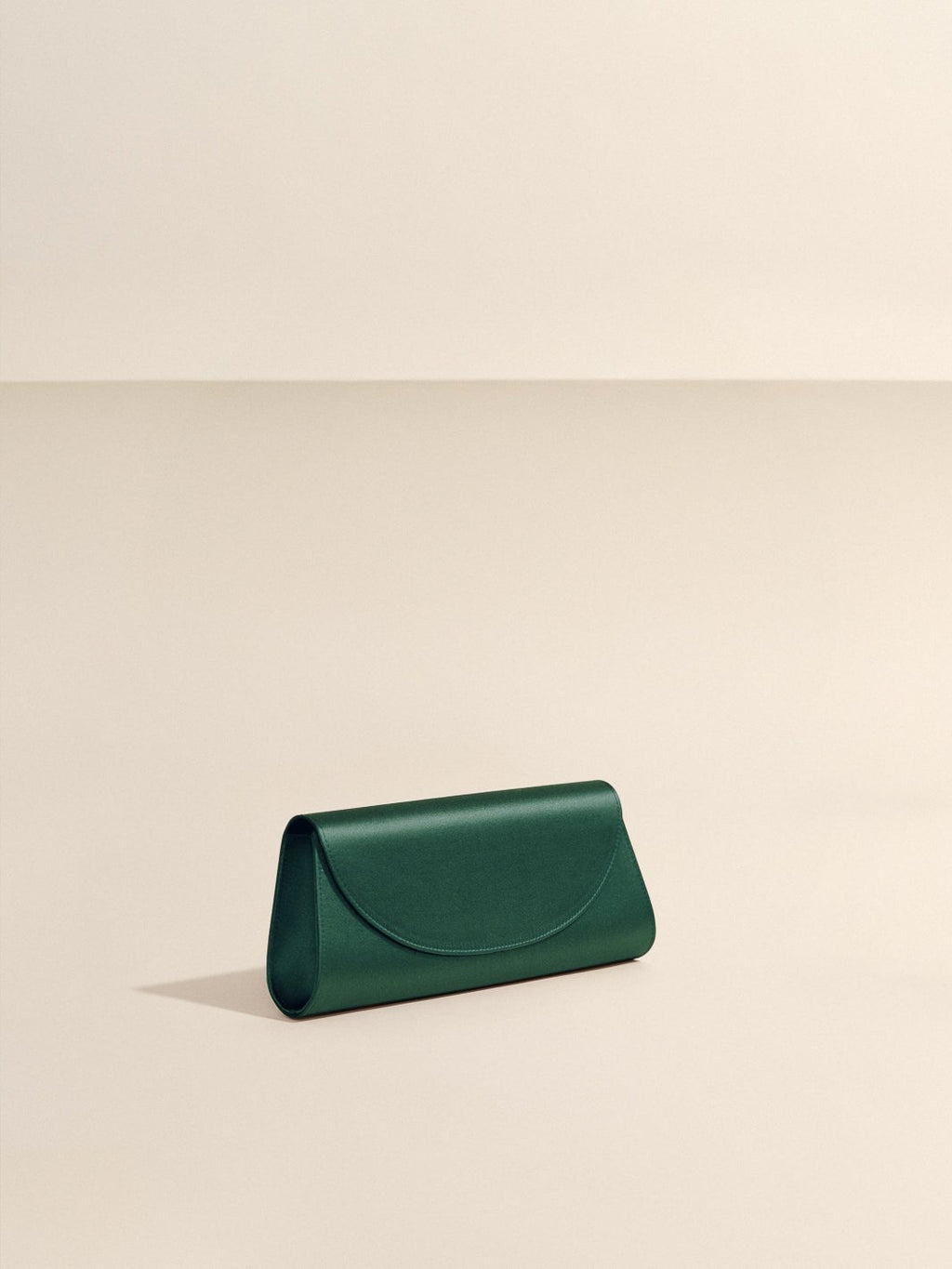 The Opera Clutch in Emerald Satin by Hunting Season