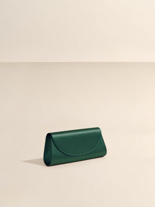 The Opera Clutch in Emerald Satin by Hunting Season