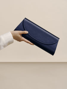 The Opera Clutch in Navy Satin by Hunting Season