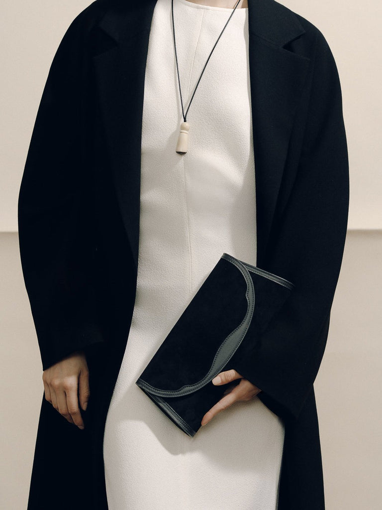 The Opera Suede Clutch in Animal Suede | Hunting Season | Over The Moon