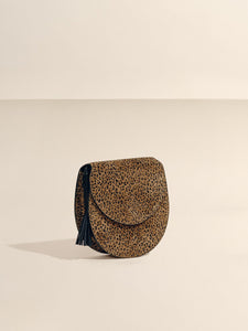 The Small Saddle in Suede in Animal Print by Hunting Season