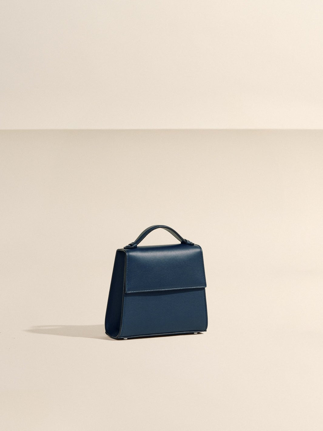 The Small Top Handle in Navy Nappa by Hunting Season