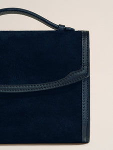 The Top Handle Clutch in Black with Western Trim