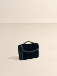 The Top Handle Clutch in Black with Western Trim