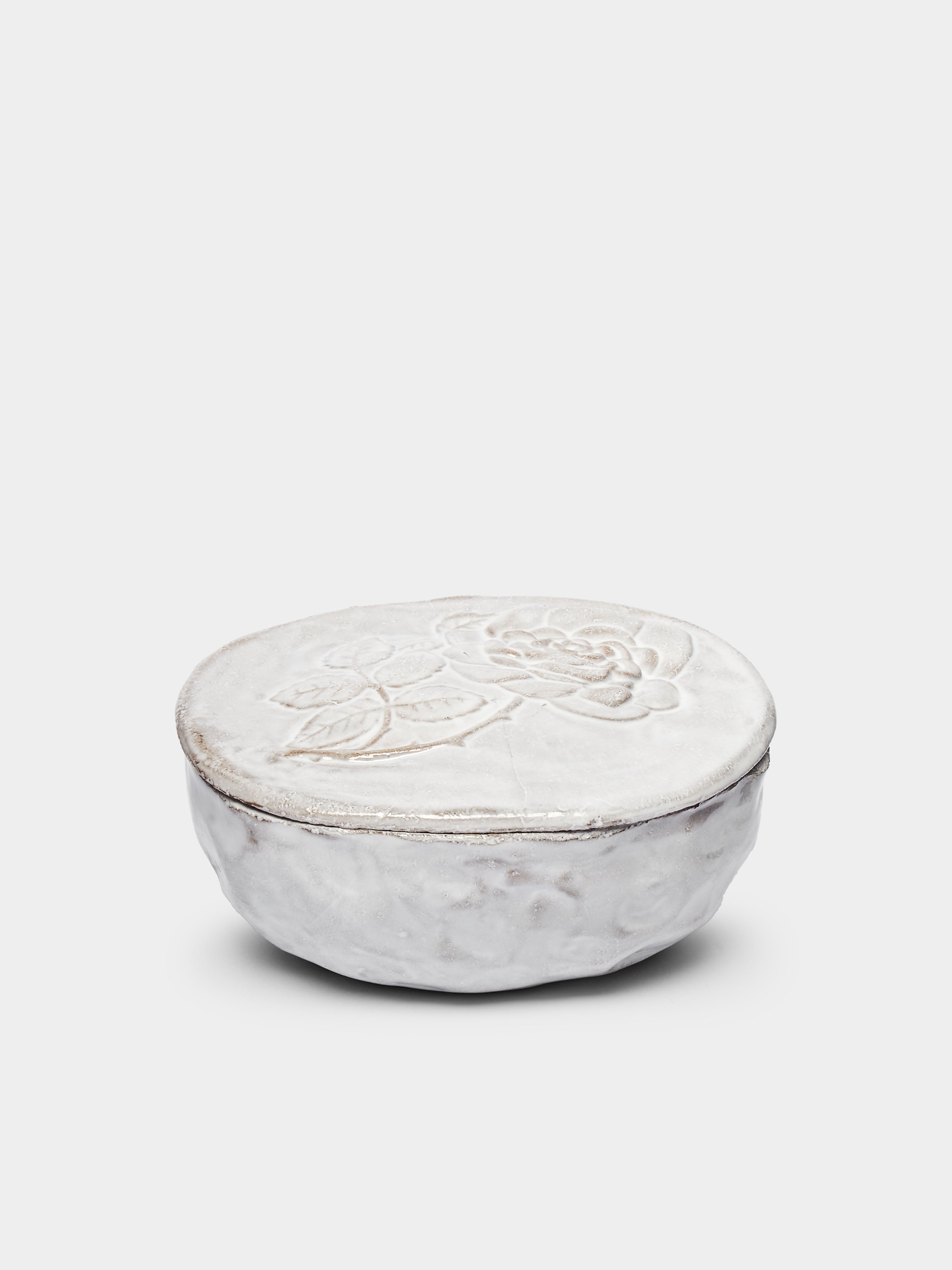 Astier de Villatte Rose Hand-Glazed Ceramic Box