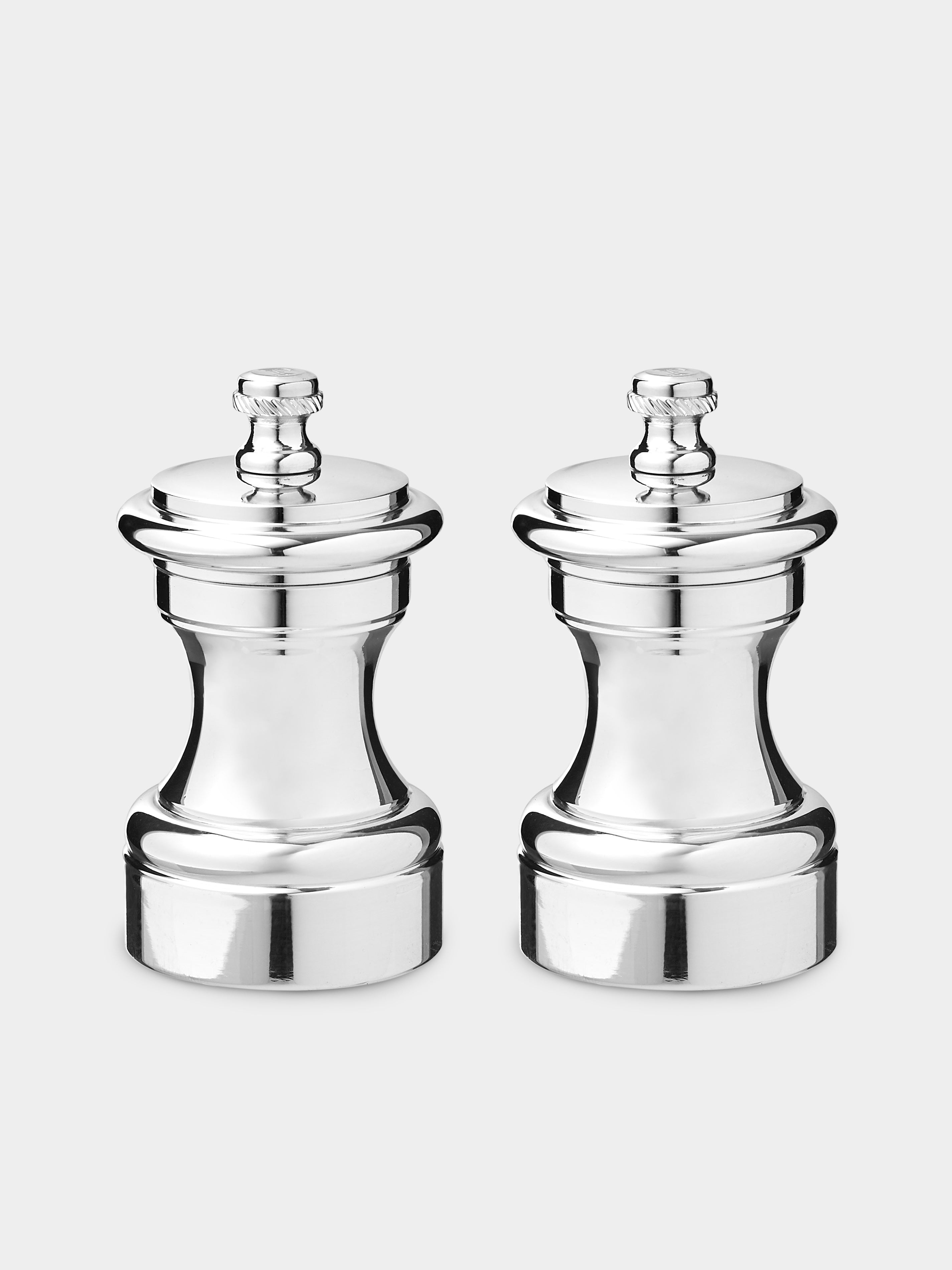 Chiarugi 1952 Silver-Plated Brass Salt and Pepper Mill (Set of 2)