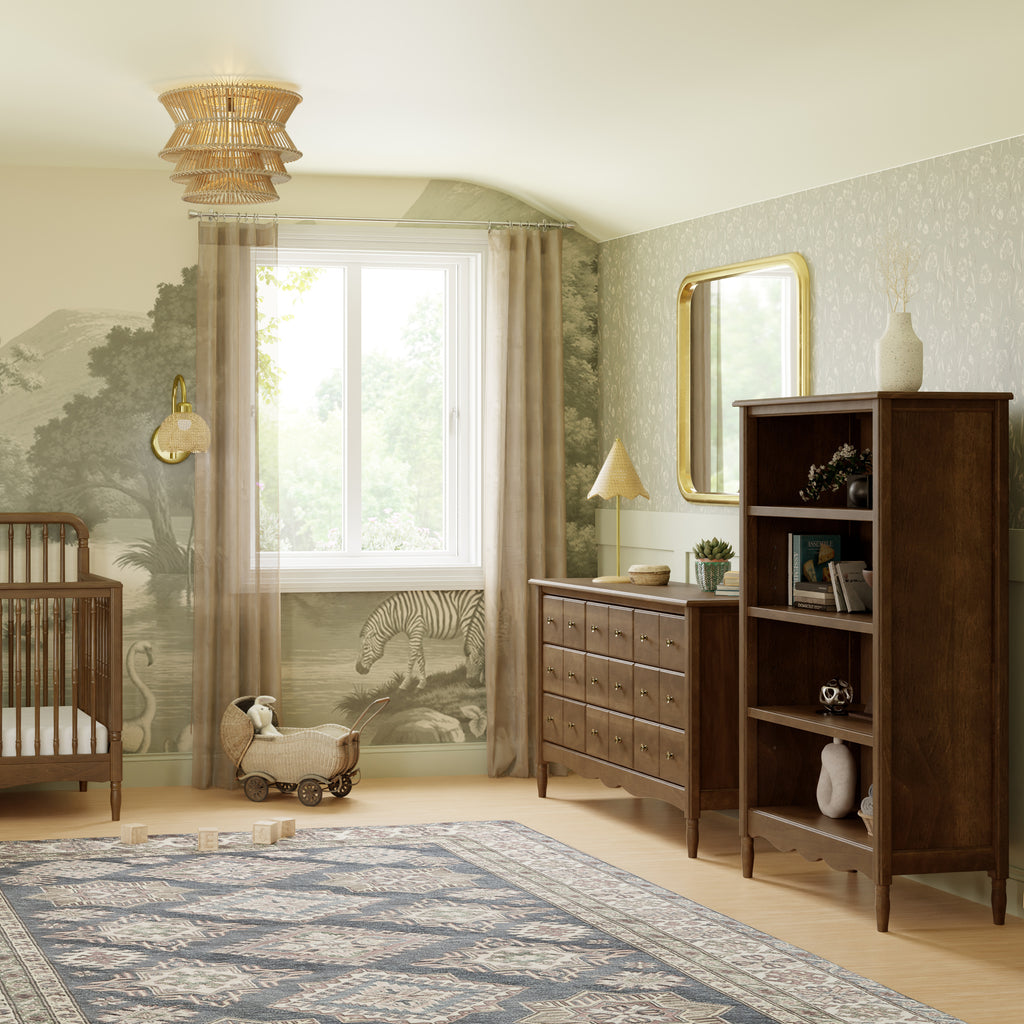 Liberty Assembled Bookcase in Natural Walnut