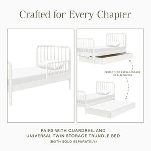 Liberty Spindle Twin Bed in Warm White