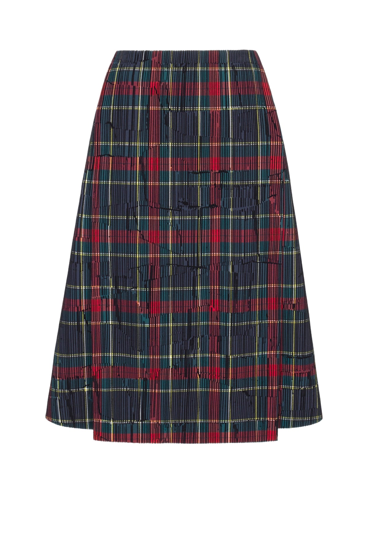 Ifsa Skirt in Red & Green Flocked Check