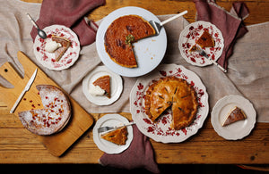 Flora Pasta Bowl in Burgundy