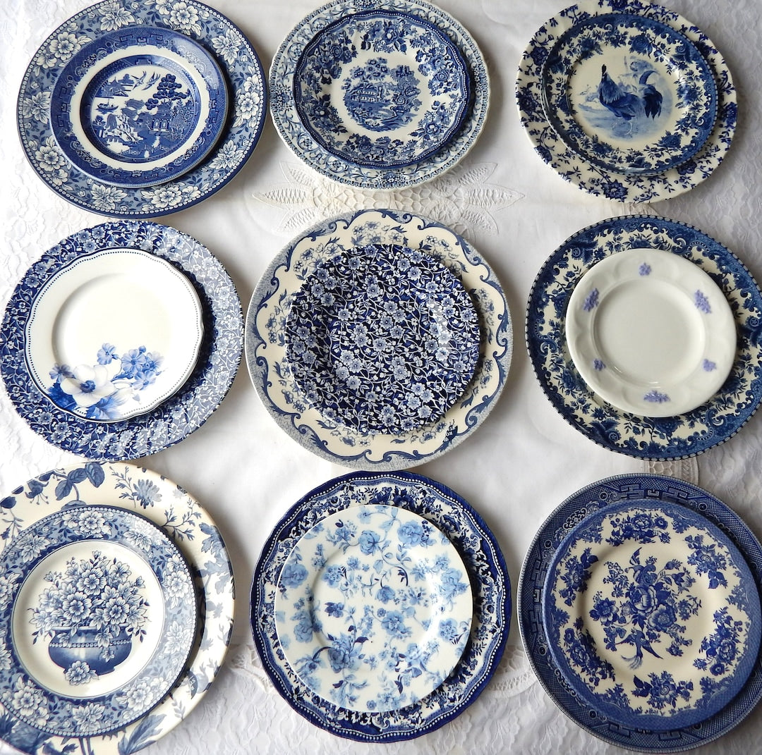 Blue and White Dinner Plates