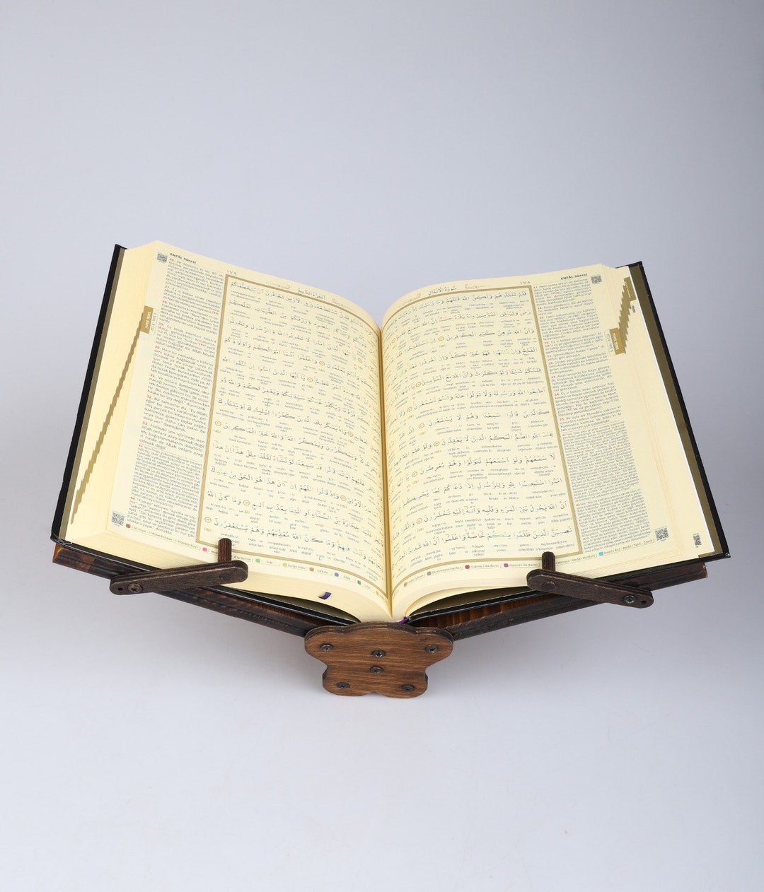 Carved Wooden Book Stand