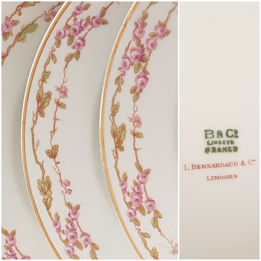 Bernardaud Limoges, Side Plates, 6.25 Inch, Set of 4