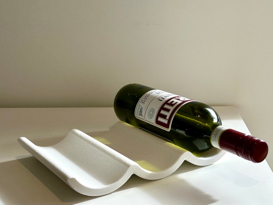 Bordeaux Wine Rack in Snow White | Minimalist Home Decor | 3D Printed | Australian Made | Housewarming Gift