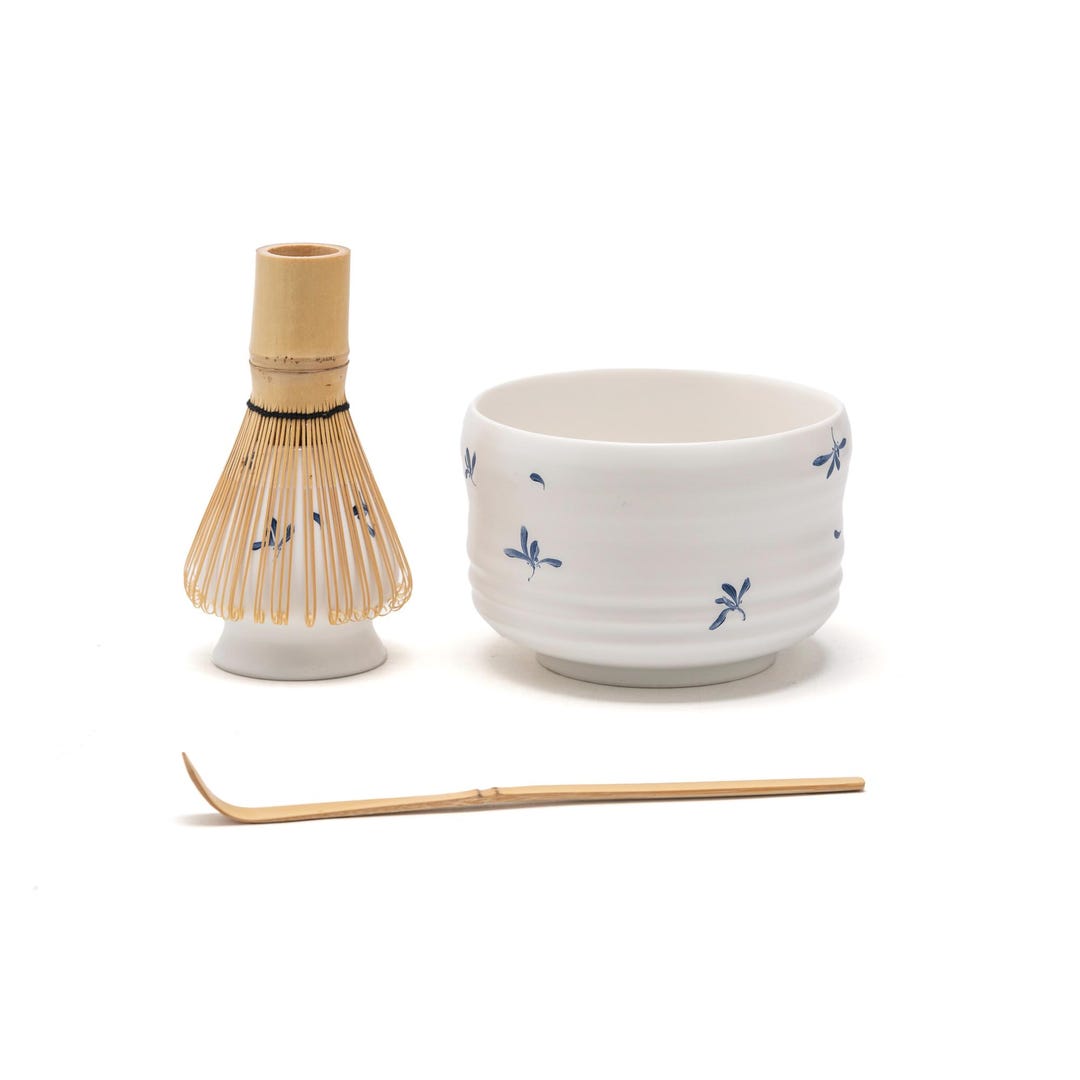 Blue Flower Matcha Set