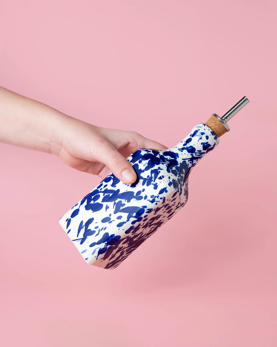 Ceramic Oil Dispenser 475 Ml- Oceanic Aesthetics for Kitchen Decor - Artistic and Functional Oil Cruet. Mothers day gift PERSIA