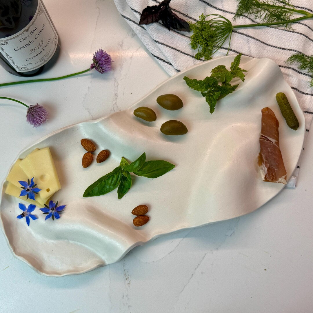 Charcuterie Board Cheese Plate Porcelain Handmade