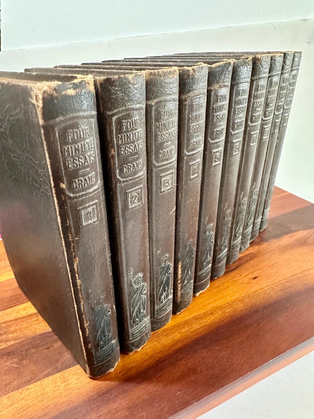 Antique Books Four Minute Essays by Dr Frank Crane, 10 Volume Set, 1919 Collection