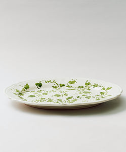 Flora Large Oval Platter in Ivy