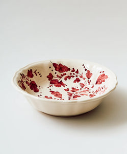 Flora Small Serving Bowl in Burgundy