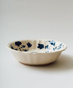 Flora Small Serving Bowl in Blue