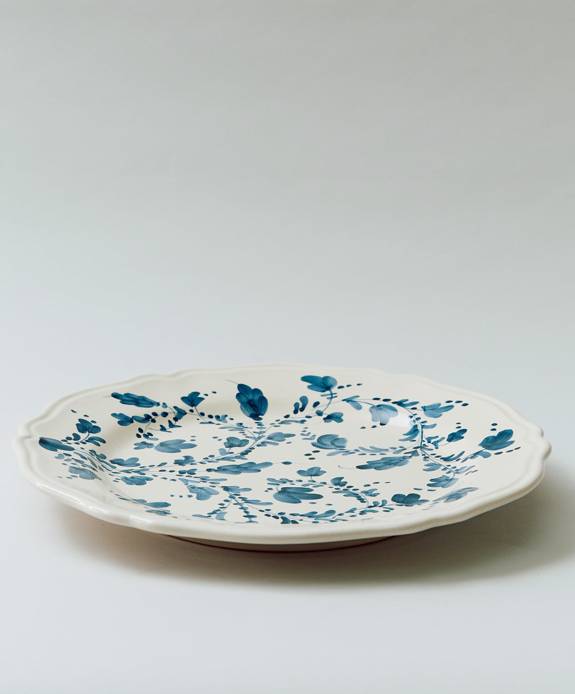 Flora Small Serving Plate in Blue