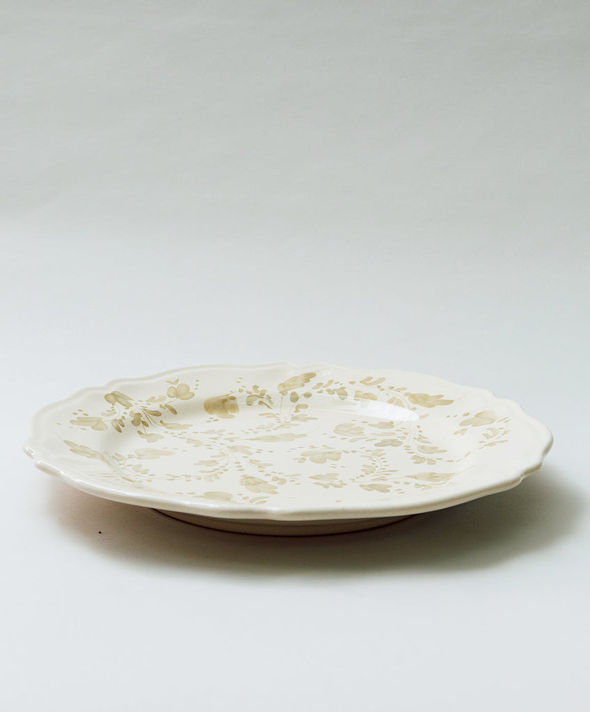Flora Small Serving Plate in Ecru
