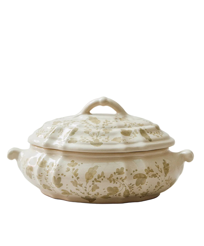Flora Tureen in Ecru