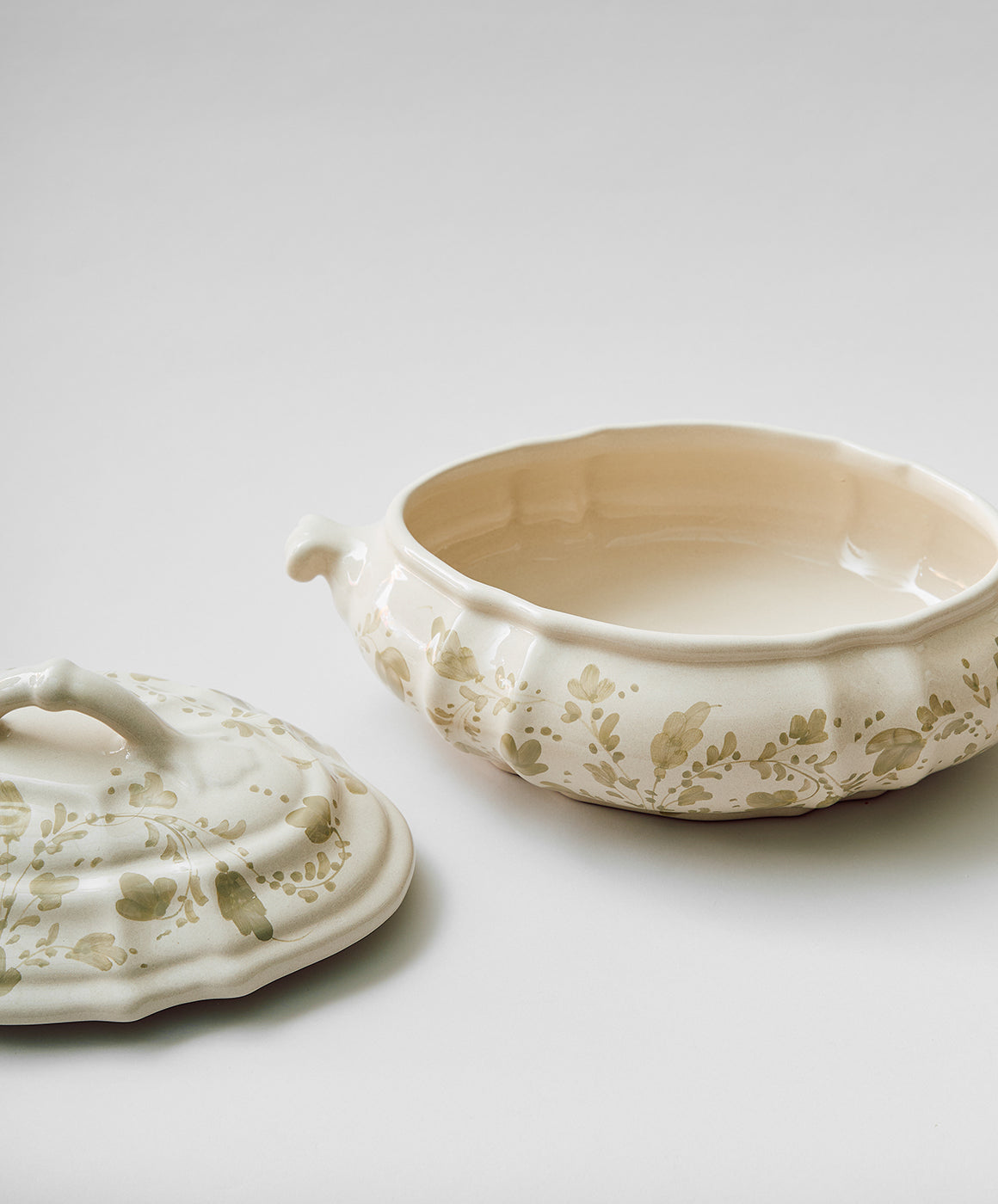 Flora Tureen in Ecru