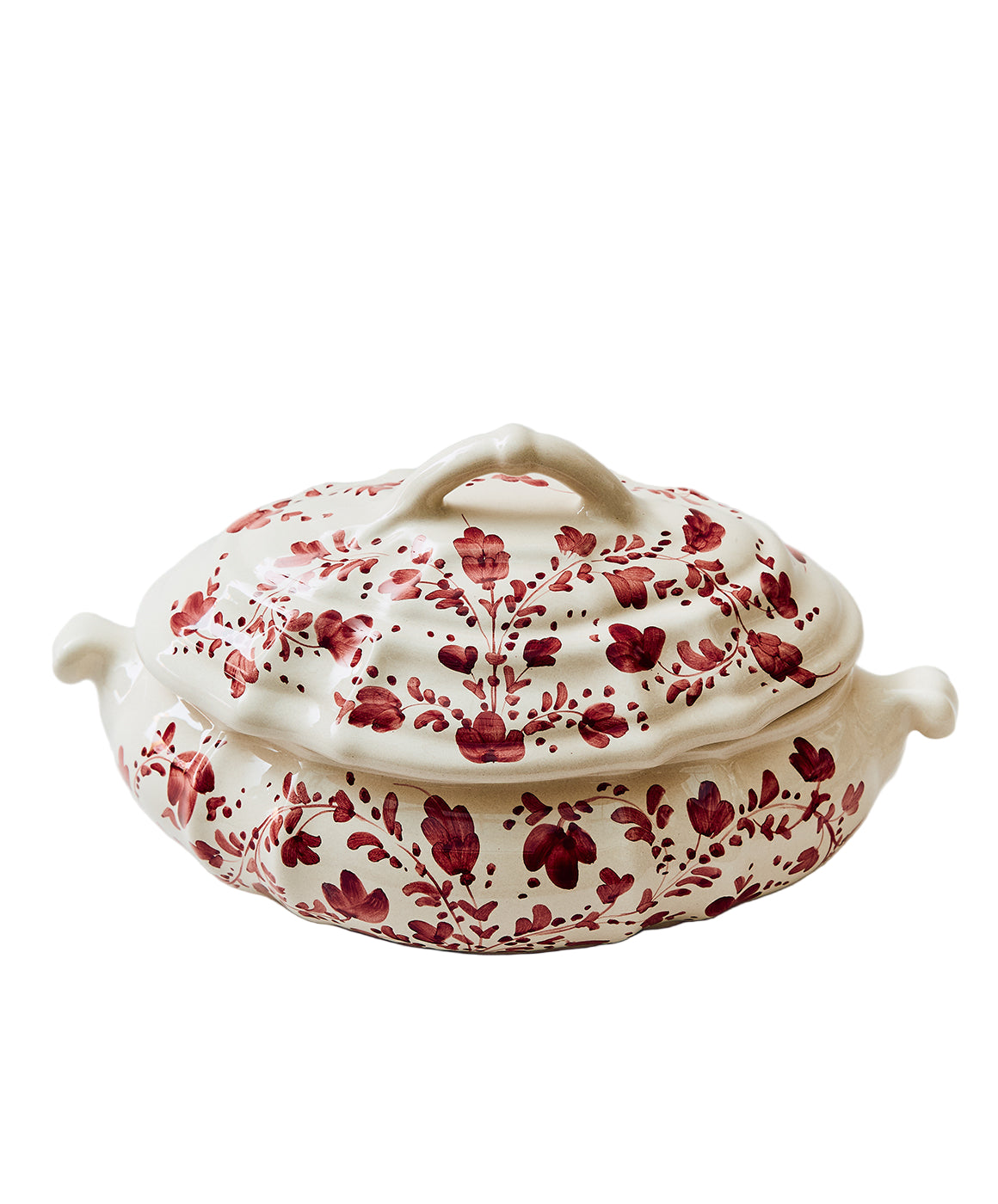 Flora Tureen in Burgundy