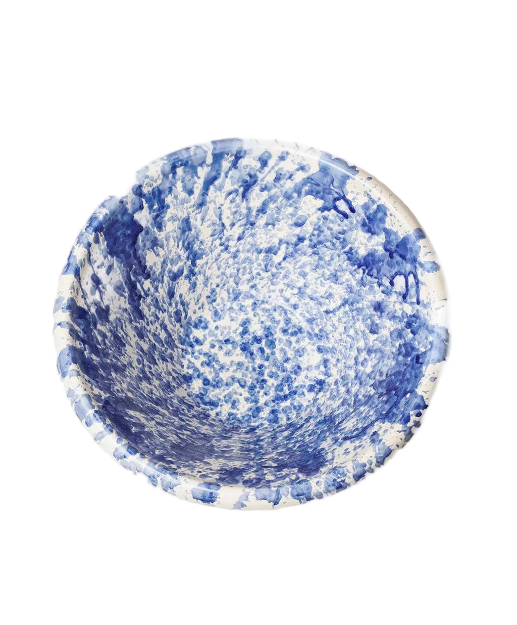 Montegranaro Large Blue & White Splatterware Basin