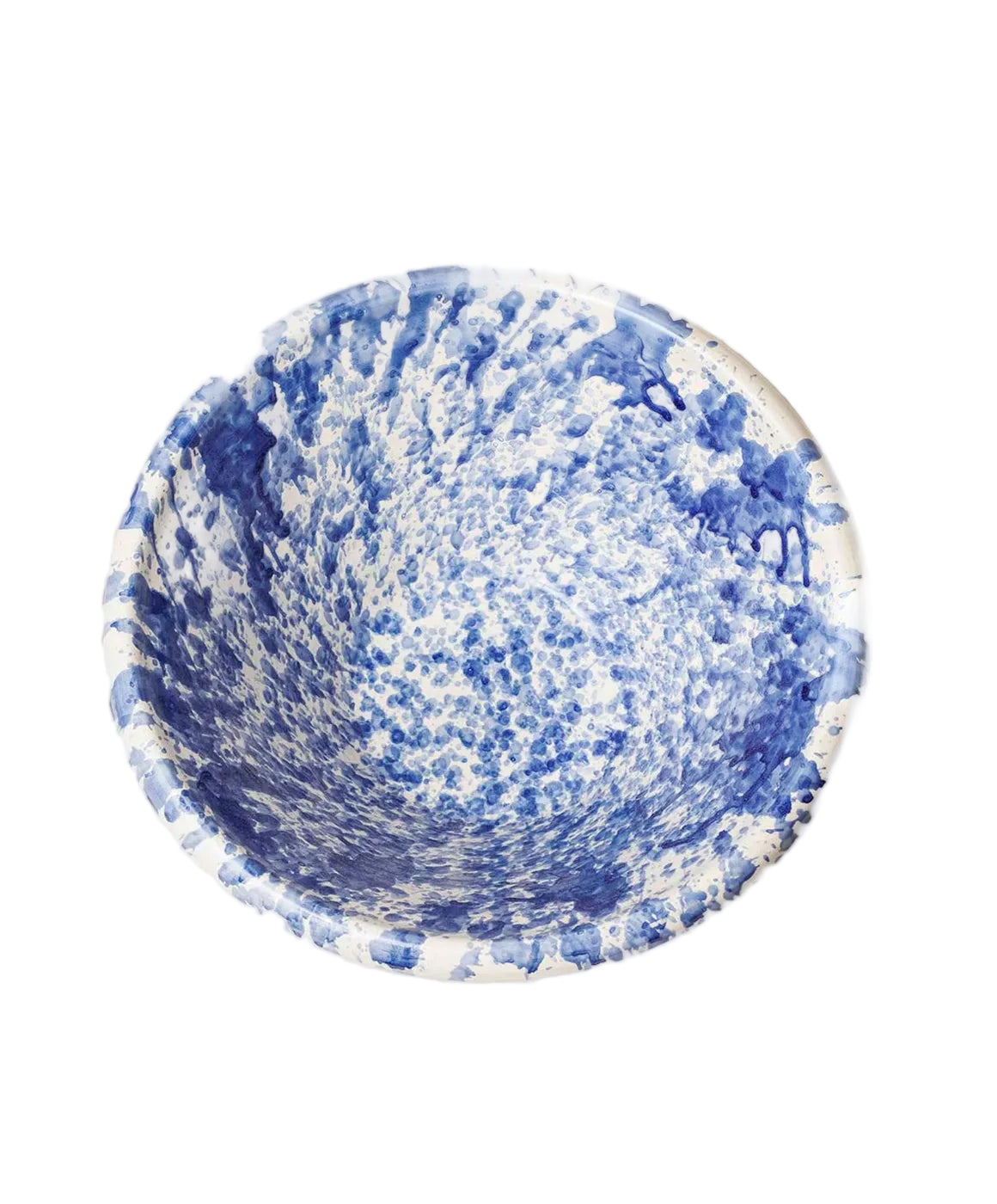 Montegranaro Large Blue & White Splatterware Basin