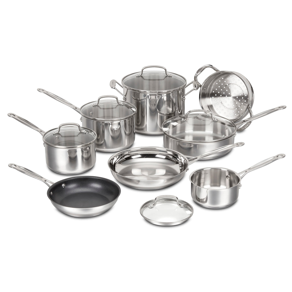 Chef's Classic® Stainless Cookware 13-Piece Set in Stainless Steel