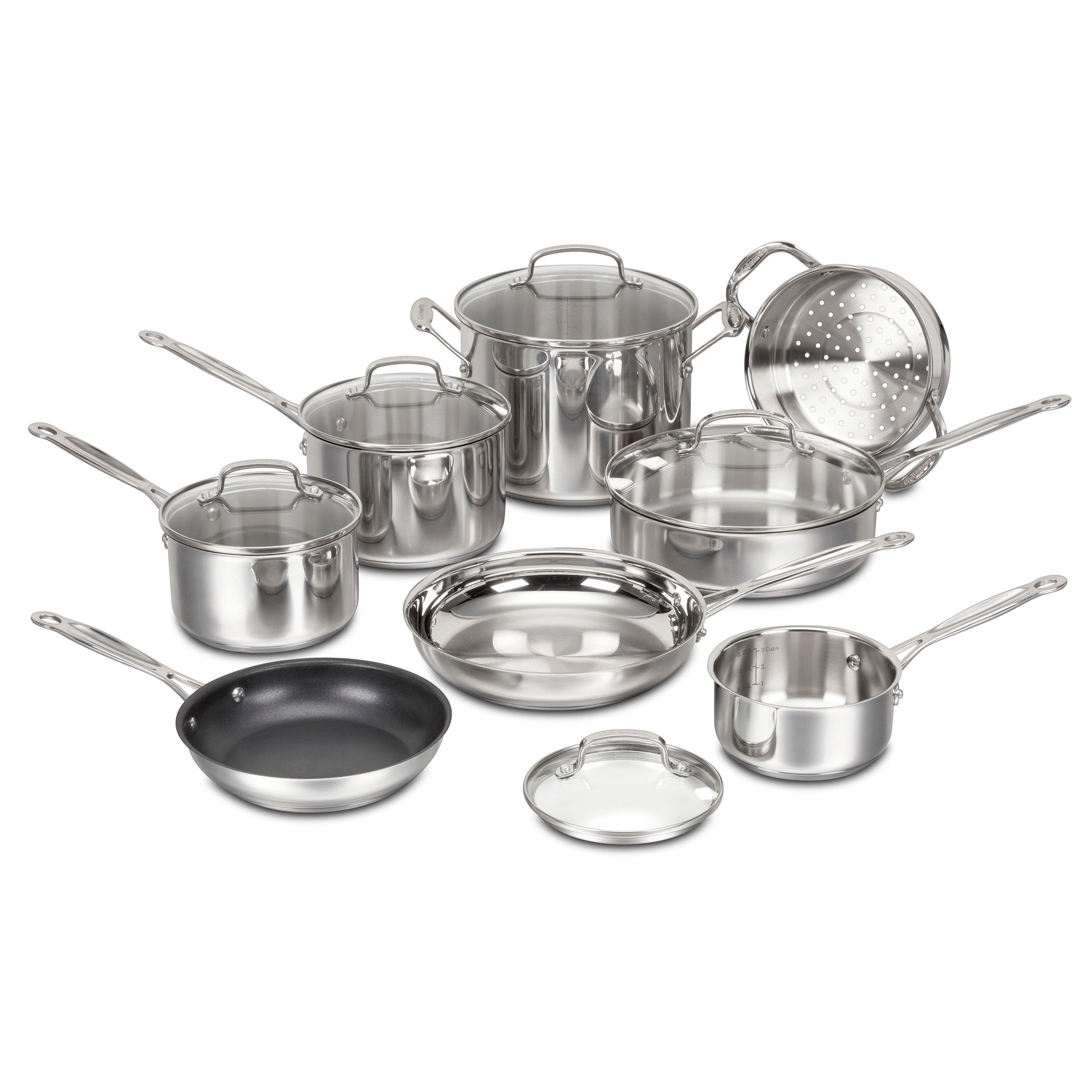 Chef's Classic® Stainless Cookware 13-Piece Set in Stainless Steel