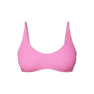 The Essex Bikini Top in Eco Nylon Rosebloom