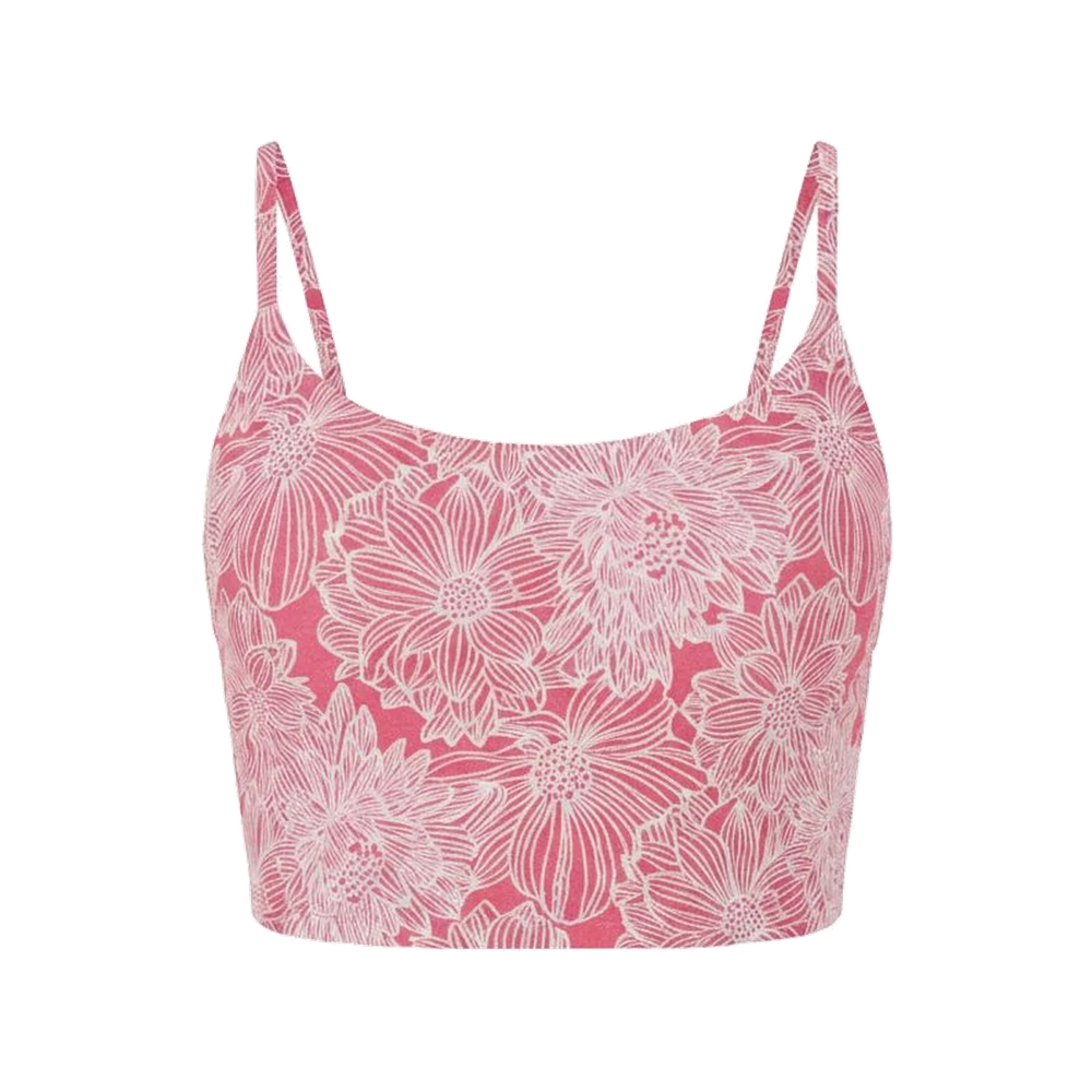 The Amalfi Tankini in Garden Jacquard Peachy