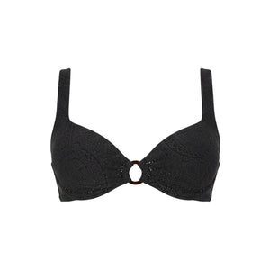 The Lori Bikini Top in Black Paisley