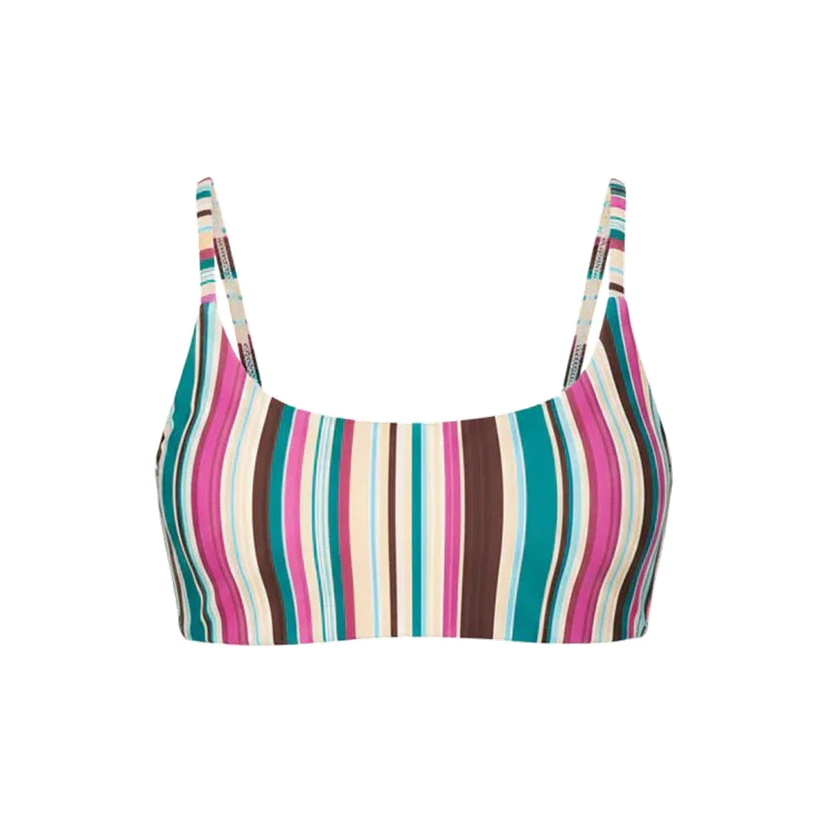 The Maui Bikini Top in Retro Stripe