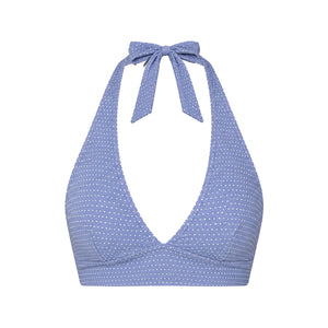 The Majorca Bikini Top Polka Dot in Wisteria