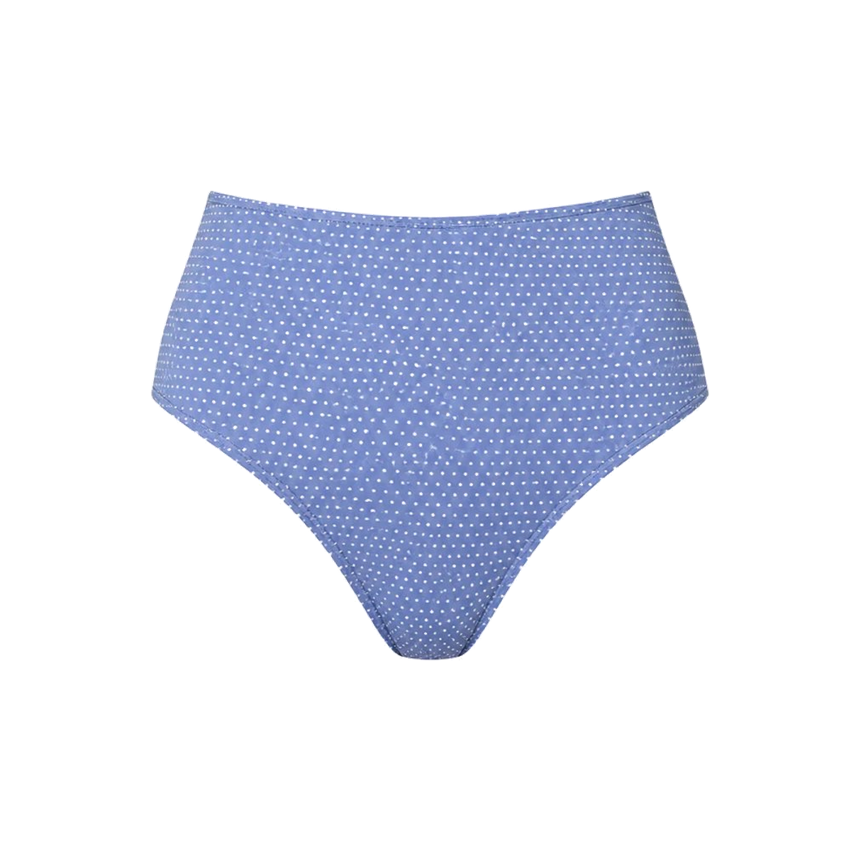 The High Waist Bikini Bottom Polka Dot in Wisteria