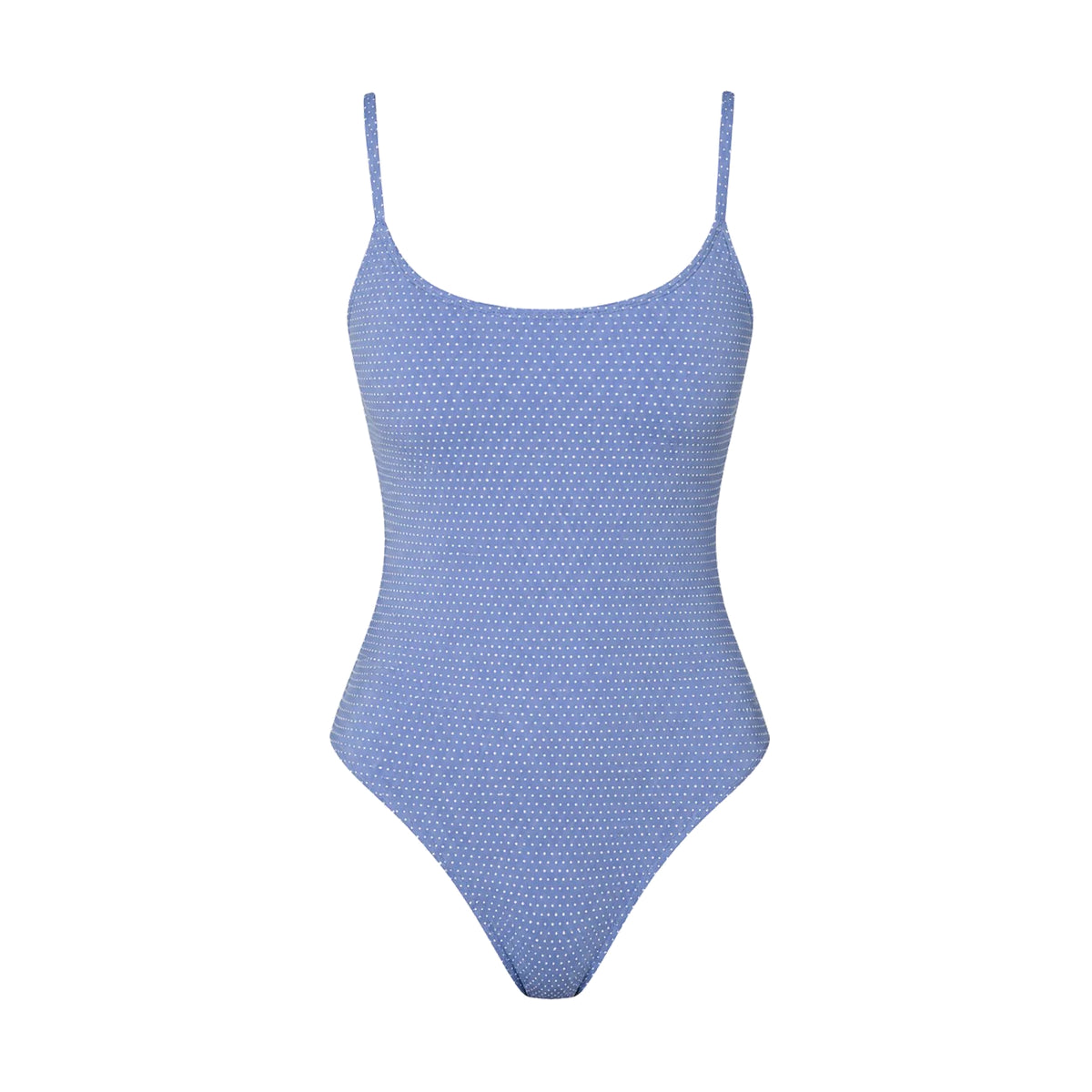 The Amalfi One-Piece Polka Dot in Wisteria Classic
