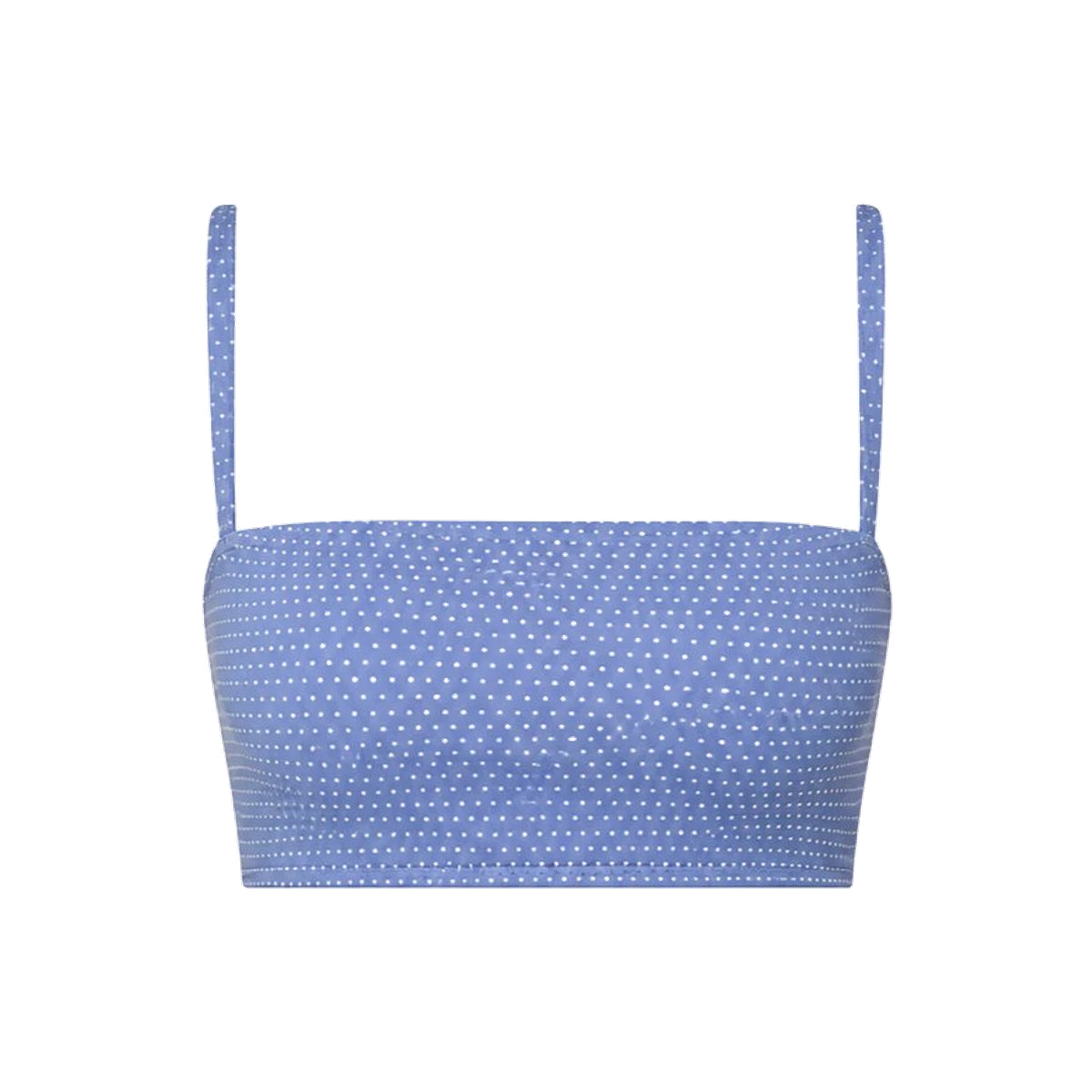 The Cabo Bikini Top Polka Dot in Wisteria