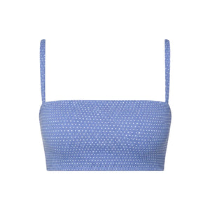 The Cabo Bikini Top Polka Dot in Wisteria