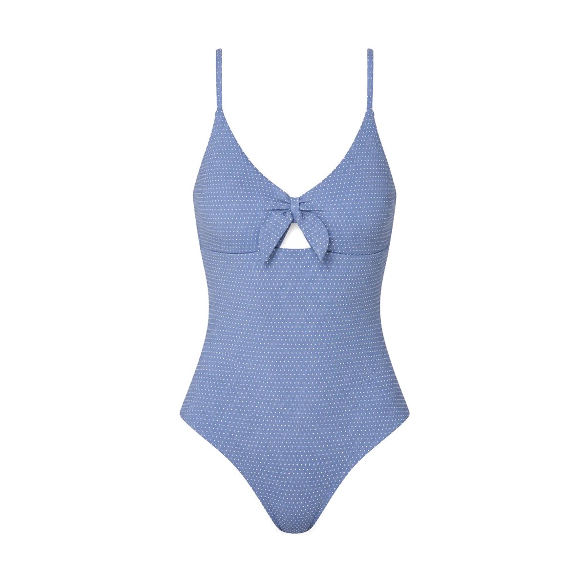 The Tenerife One-Piece Polka Dot in Wisteria Classic