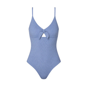 The Tenerife One-Piece Polka Dot in Wisteria Classic